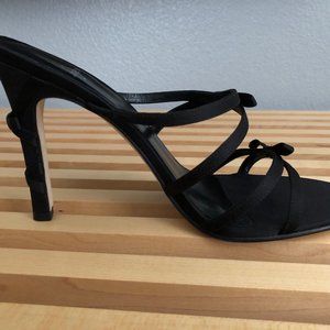 NEW Joey Strappy Bow Sandals - Black Size 7